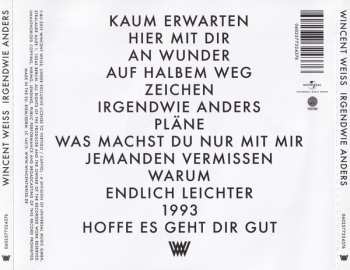 CD Wincent Weiss: Irgendwie Anders