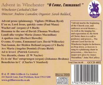 CD Winchester Cathedral Choir: Advent In Winchester (O Come, Emmanuel)