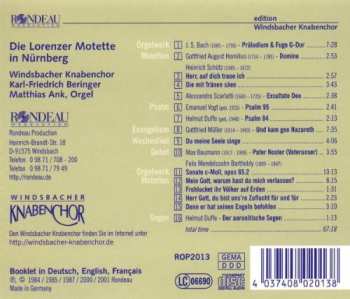 CD Windsbacher Knabenchor: Die Lorenzer Motette