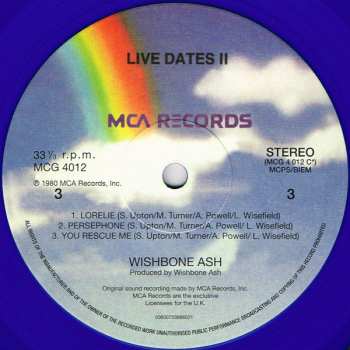 2LP Wishbone Ash: Live Dates Volume Two LTD | CLR