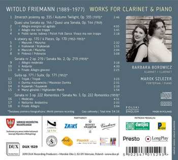 CD Marek Szlezer: Works For Clarinet & Piano