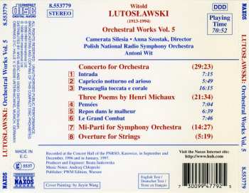 CD Antoni Wit: Orchestral Works, Vol. 5