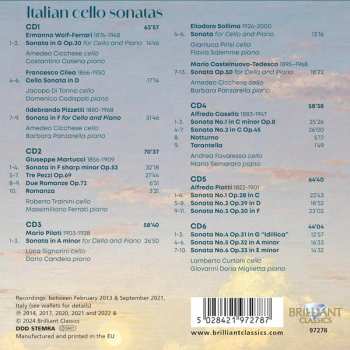 6CD/Dobozkészlet Francesco Cilea: Italian Romantics - Italian Cello Sonatas