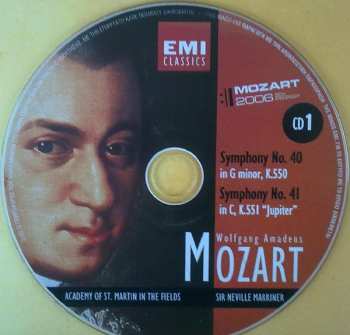 CD Wolfgang Amadeus Mozart: Symphony No. 40 In G Minor, K.550 / Symphony No. 41 In C, K.551 "Jupiter" - CD 1