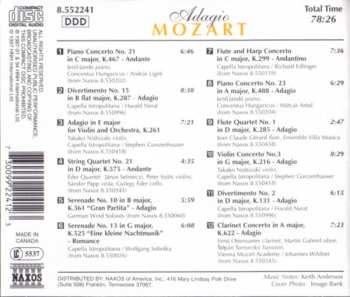 CD Wolfgang Amadeus Mozart: Adagio Mozart