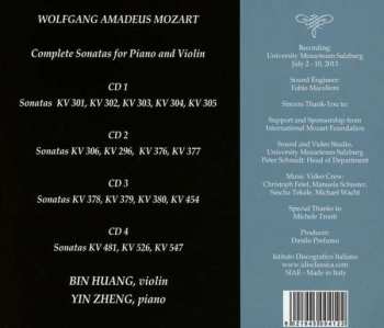 4CD Wolfgang Amadeus Mozart: Complete Sonatas For Piano And Violin