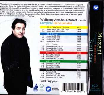6CD/Dobozkészlet Wolfgang Amadeus Mozart: Complete Piano Sonatas