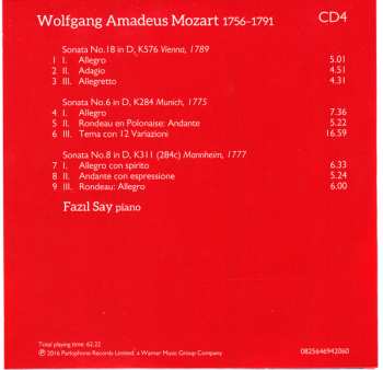 6CD/Dobozkészlet Wolfgang Amadeus Mozart: Complete Piano Sonatas