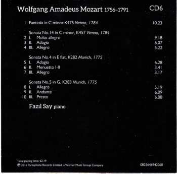 6CD/Dobozkészlet Wolfgang Amadeus Mozart: Complete Piano Sonatas