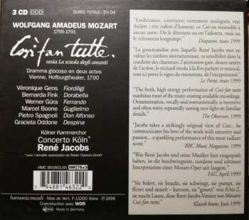 3CD/Dobozkészlet Wolfgang Amadeus Mozart: Così Fan Tutte