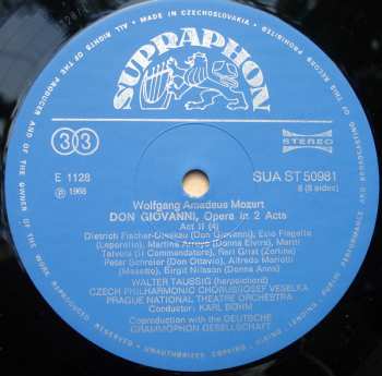 4LP/Dobozkészlet Wolfgang Amadeus Mozart: Don Giovanni, Opera In 2 Acts