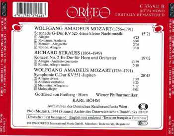 CD Wolfgang Amadeus Mozart: Eine Kleine Nachtmusic • Symphonie C-Dur • Hornkonzert No. 2