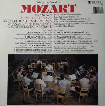 LP Wolfgang Amadeus Mozart: Unknown Arias For Soprano And Obbligato Instruments