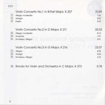 2CD Prague Chamber Orchestra: The 5 Violin Concertos