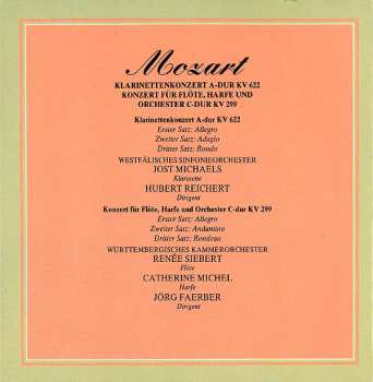 CD Wolfgang Amadeus Mozart: Klarinettenkonzert A-Dur KV 622 / Konzert Für Flöte, Harfe Und Orchester C-Dur KV 299