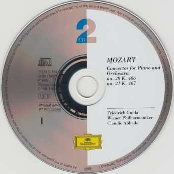 2CD Wolfgang Amadeus Mozart: Great Piano Concertos Nos. 20, 21, 25 & 27