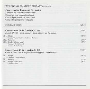 2CD Wolfgang Amadeus Mozart: Great Piano Concertos Nos. 20, 21, 25 & 27