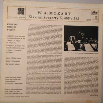 LP The Czech Philharmonic Orchestra: Klavirny Koncerty A-dur K. 488 / B-dur K. 595