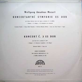 LP Wolfgang Amadeus Mozart: Koncertní Symfonie Es Dur / Koncert Č. 3 Es Dur