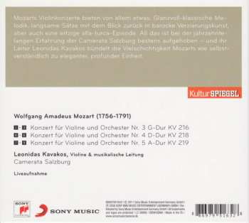 CD Wolfgang Amadeus Mozart: Violinkonzerte Nr. 3 - 5 DIGI