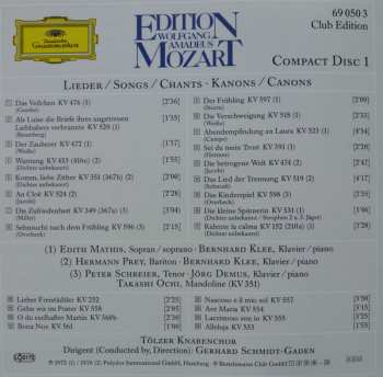 2CD/Dobozkészlet Wolfgang Amadeus Mozart: Lieder - Kanons - Arien - Songs - Canons - Arias - Chants - Canons- Airs