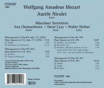CD Wolfgang Amadeus Mozart: Flute Quartets