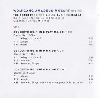 2CD Wolfgang Amadeus Mozart: Mozart's Violin (The Complete Violin Concertos)