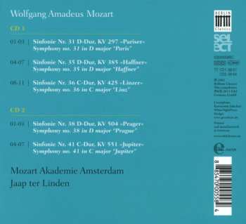 2CD Wolfgang Amadeus Mozart: Name Symphonies - Linz, Paris, Haffner, Prague, Jupiter