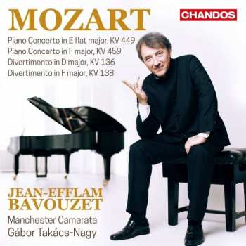 Album Wolfgang Amadeus Mozart: Piano Concerto In E Flat Major, KV 449; Piano Concerto In F Major, KV 459; Divertimento In D Major, KV 136; Divertimento In F Major, KV 138