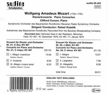 CD Wolfgang Amadeus Mozart: Piano Concertos C Major KV 467 & C Minor KV 491