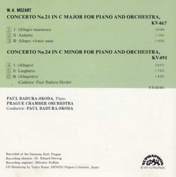 CD Prague Chamber Orchestra: Piano Concertos No. 21 &  No. 24 