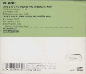 CD Prague Chamber Orchestra: Piano Concertos No. 21 &  No. 24 
