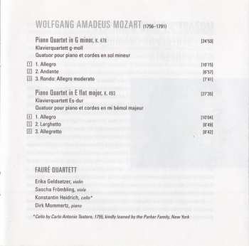 CD Wolfgang Amadeus Mozart: Piano Quartets