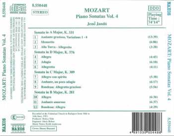 CD Wolfgang Amadeus Mozart: Piano Sonatas, Vol. 4