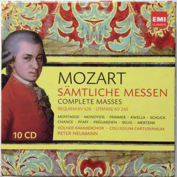 10CD/Dobozkészlet Wolfgang Amadeus Mozart: Sämtliche Messen