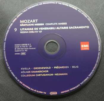 10CD/Dobozkészlet Wolfgang Amadeus Mozart: Sämtliche Messen