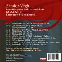 10CD/Dobozkészlet Wolfgang Amadeus Mozart: Serenaden & Divertimenti