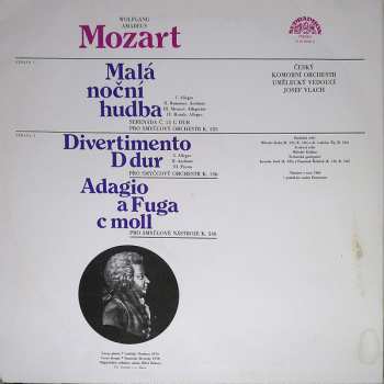 LP Wolfgang Amadeus Mozart: Malá Noční Hudba / Divertimento D Dur / Adagio A Fuga C Moll (84 2)