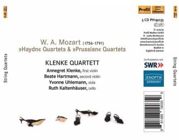 5CD Wolfgang Amadeus Mozart: String Quartets