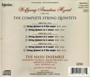 3CD Wolfgang Amadeus Mozart: String Quintets