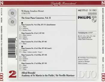 2CD Wolfgang Amadeus Mozart: The Great Piano Concertos, Vol. 2: Nos. 9, 15, 22, 15, 27