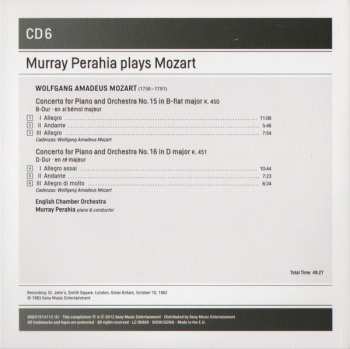 12CD/Dobozkészlet Wolfgang Amadeus Mozart: The Piano Concertos