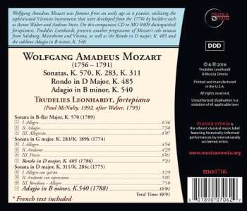 CD Wolfgang Amadeus Mozart: Sonatas K. 570, K. 283, K. 311 / Rondo In D Major, K. 485 / Adagio In B Minor, K. 540