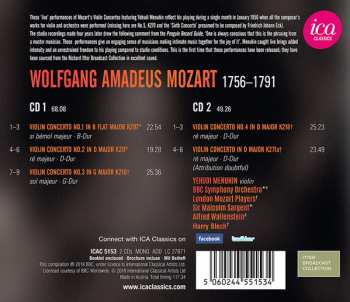 2CD Wolfgang Amadeus Mozart: Violin Concertos