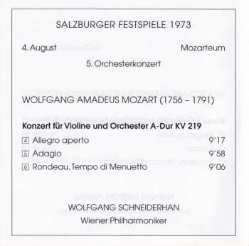 2CD/Dobozkészlet Arthur Grumiaux: Violinkonzert A-Dur KV 219