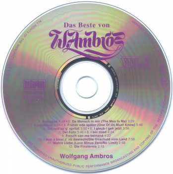 3CD/Dobozkészlet Wolfgang Ambros: Das Beste Von W. Ambros Vol. 1-3