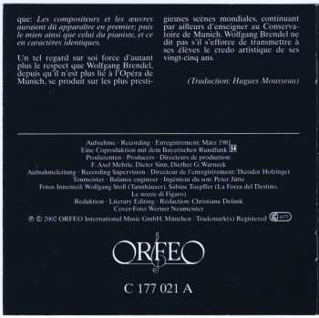 CD Wolfgang Brendel: Berühmte Opernarien • Famous Opera Arias • Airs D'opéra Célèbres