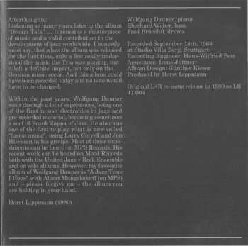 CD Wolfgang Dauner Trio: Dream Talk