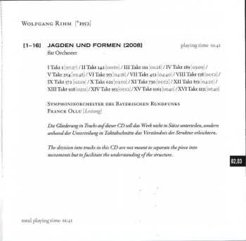 CD Wolfgang Rihm: #40 | Jagden Und Formen