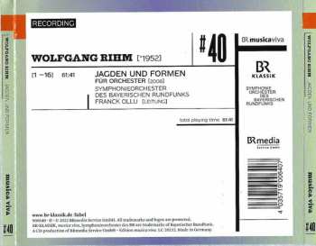 CD Wolfgang Rihm: #40 | Jagden Und Formen